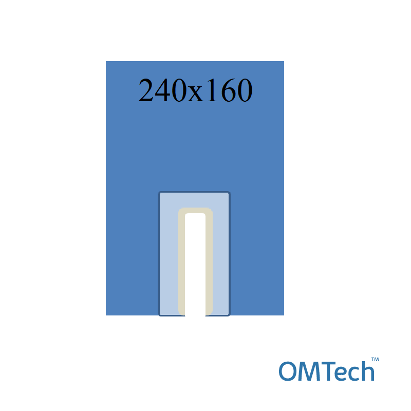 Покриття операційне OMTech™ кардіоваскулярне №1 240х160см з U-подібним адгез. опер. полем 100х20см і перінеальним рушничком 60х20см (СМС - 35 г/м2)